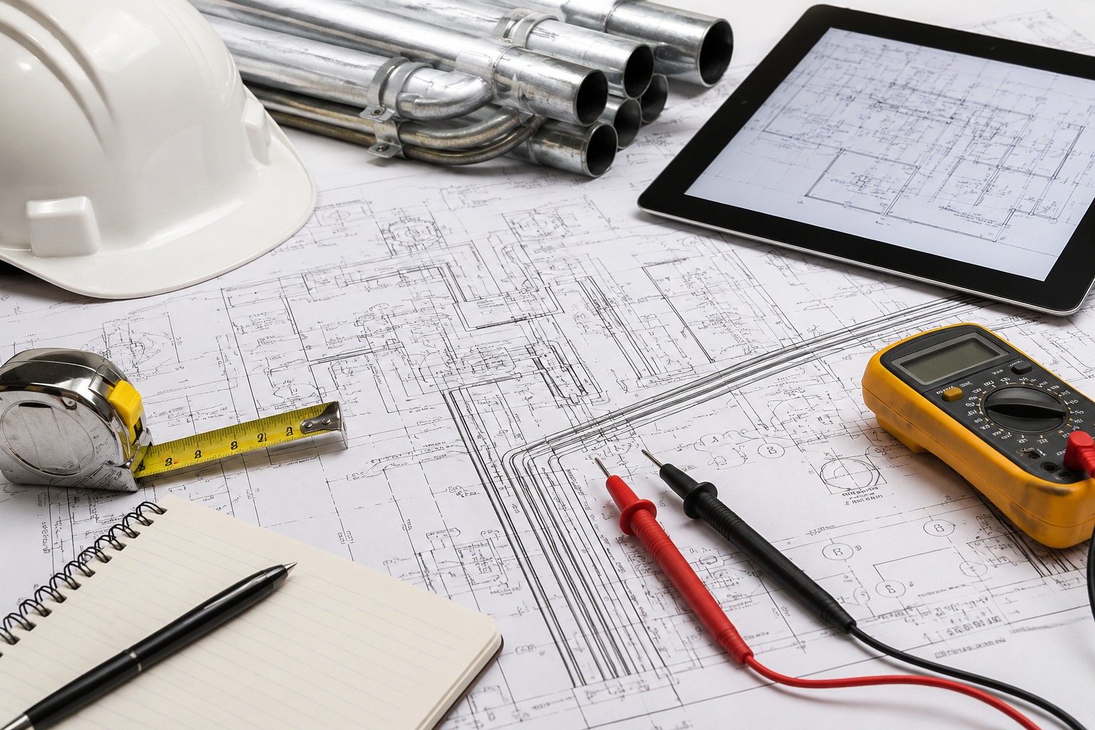 Electrical plans and test equipment
